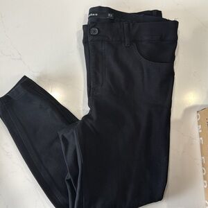 Torrid Black Bombshell skinny ankle stretch pants with button and pockets